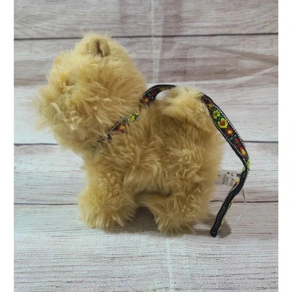 American Girl Julie's Plush Dog Mutt Terrier Stuffed Animal Pet Leash Tan 2016 - Picture 2 of 4